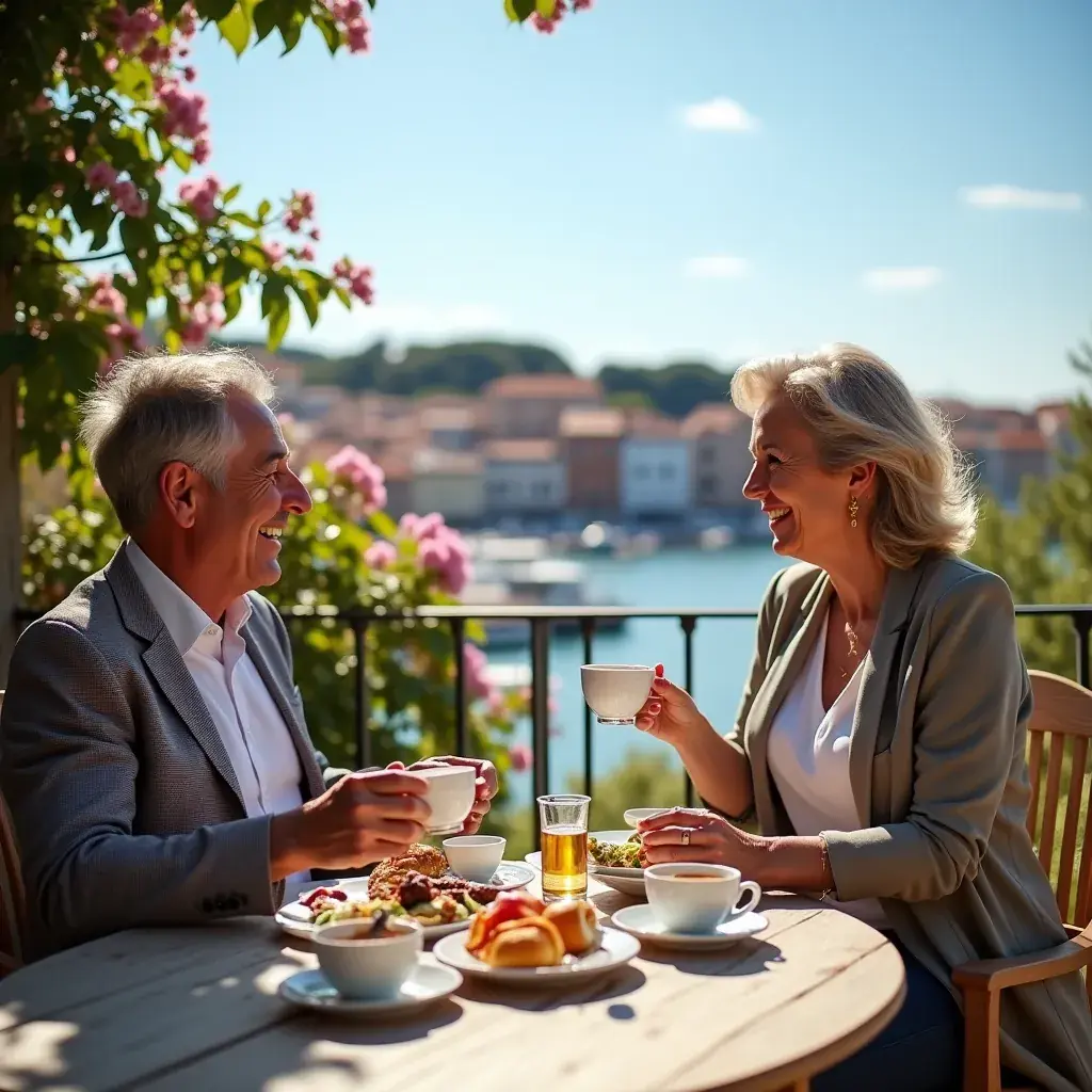 Jutarnje sunce obasjava šalicu čaja s biljkama